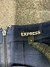 Express Solid Black Blue Formal Skirt Size 8 - photo 4