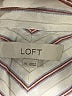 Ann Taylor LOFT 100% Rayon Stripes Ivory Long Sleeve Button-Down Shirt Size XL - photo 7