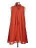 JOA 100% Polyester Solid Orange Casual Dress Size XS - photo 2