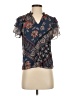Drew 100% Polyester Blue Short Sleeve Blouse Size XS - photo 1