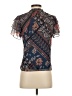 Drew 100% Polyester Blue Short Sleeve Blouse Size XS - photo 2