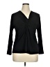 Travelsmith Black Long Sleeve Blouse Size XL (petite) - photo 1