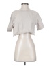 Zara Silver Short Sleeve Top Size S - photo 1