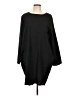 Unbranded Solid Black Casual Dress Size L - photo 1