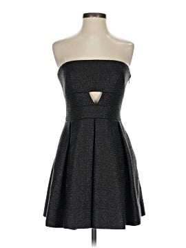 robert rodriguez evening dresses Long Sleeve High Slit Black Plus Size Maxi Dress main image 1