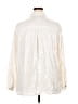 Pilcro 100% Viscose Metallic Ivory White Long Sleeve Blouse Size 2X - photo 2