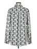 Lumiere 100% Polyester Silver Long Sleeve Blouse Size M - photo 2