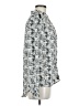 Lumiere 100% Polyester Silver Long Sleeve Blouse Size M - photo 4