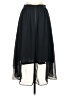 Ann Taylor 100% Polyester Solid Black Formal Skirt Size XS - photo 2