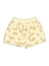 Ekouaer 100% Polyester Animal Print Yellow Shorts Size S - photo 2