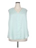 Torrid Teal Sleeveless Blouse Size 2X Plus (2) - photo 1