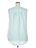 Torrid Teal Sleeveless Blouse Size 2X Plus (2) - photo 2