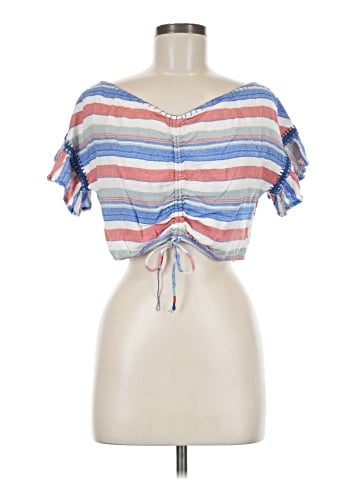 Red Carter Short Sleeve Top (view 1)