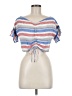 Red Carter 100% Cotton Blue Short Sleeve Top Size M - photo 1