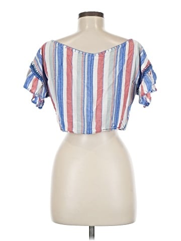 Red Carter Short Sleeve Top (view 2)