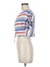 Red Carter 100% Cotton Blue Short Sleeve Top Size M - photo 5