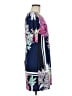 Eliza J Print Blue Casual Dress Size 8 - photo 4