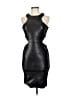 Missguided 100% Polyamide Metallic Black Cocktail Dress Size 8 - photo 1