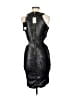 Missguided 100% Polyamide Metallic Black Cocktail Dress Size 8 - photo 2