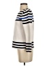 J.Crew 100% Cotton Stripes Ivory Turtleneck Sweater Size XS - photo 5