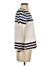J.Crew 100% Cotton Stripes Ivory Turtleneck Sweater Size XS - photo 4