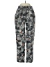 Assorted Brands 100% Polyamide Print Black Casual Pants Size EU 36 / US 6 - photo 1