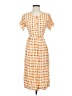 Assorted Brands Checkered-gingham Orange Casual Dress Size 2 - photo 1