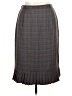 K.C. Spencer Plaid Gray Formal Skirt Size 14W - photo 1