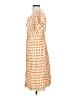 Assorted Brands Checkered-gingham Orange Casual Dress Size 2 - photo 5