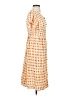 Assorted Brands Checkered-gingham Orange Casual Dress Size 2 - photo 4
