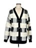 Cyrus Checkered-gingham Gray Cardigan Size M - photo 1