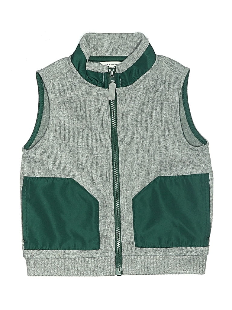 Pre-owned Janie And Jack Kids' Sleeveless T-shirt In Green