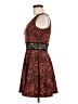 Sugar & Spice Animal Print Orange Cocktail Dress Size M - photo 5