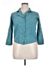 Unbranded Teal 3/4 Sleeve Button-Down Shirt Size XL - photo 1