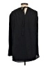 Cos 100% Silk Black Blue Long Sleeve Top Size XS - photo 2