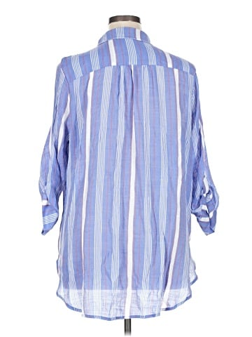 Fred David 3/4 Sleeve Button-Down Shirt (view 2)