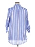 Fred David Stripes Blue 3/4 Sleeve Button-Down Shirt Size 1X - photo 2