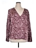Nordstrom Burgundy Long Sleeve Blouse Size 1X - photo 1