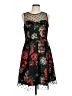 Studio One 100% Polyester Floral Black Cocktail Dress Size 10 (petite) - photo 1