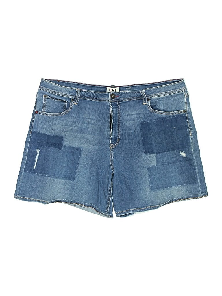 Pre-owned Evri Denim Shorts In Blue
