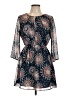 Forever 21 100% Polyester Paisley Blue Casual Dress Size L - photo 1