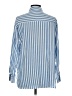 MSJ Stripes Blue Long Sleeve Button-Down Shirt Size M - photo 2