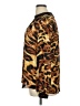 Sami & JO 100% Polyester Animal Print Gold Long Sleeve Blouse Size XL - photo 5