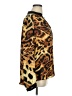 Sami & JO 100% Polyester Animal Print Gold Long Sleeve Blouse Size XL - photo 4
