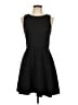 Unbranded Solid Black Casual Dress Size L - photo 1