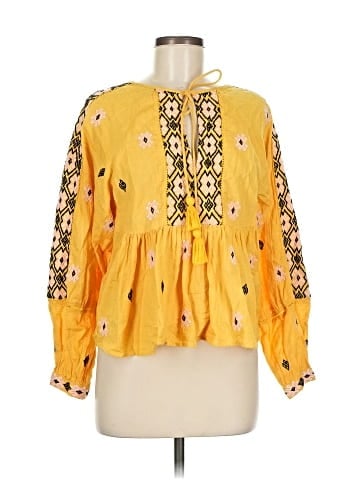 Topshop 3/4 Sleeve Blouse (view 1)