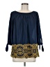 Fever Blue 3/4 Sleeve Blouse Size M - photo 1