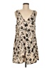 Shein 100% Polyester Print Tan Casual Dress Size M - photo 1