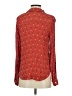 Harper 100% Rayon Polka Dots Red Long Sleeve Blouse Size S - photo 2