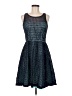 Maurices Polka Dots Teal Cocktail Dress Size 7 - 8 - photo 1